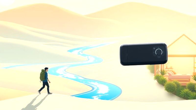 Un diseño minimalista evoca aventura tranquila