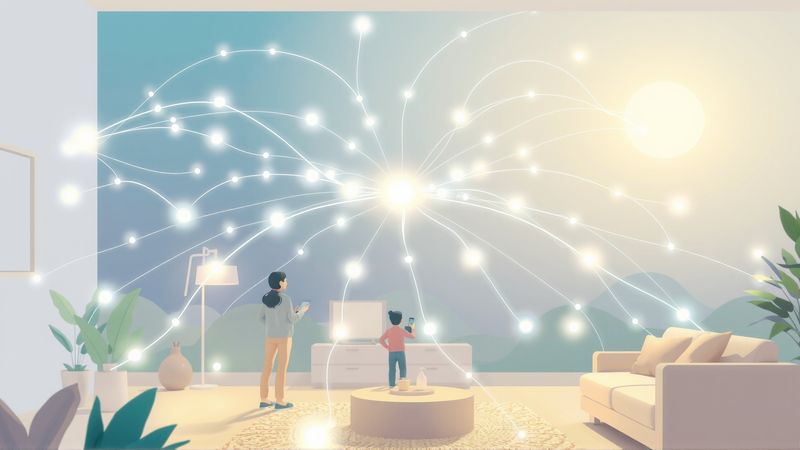 Conexión luminosa y pacífica
