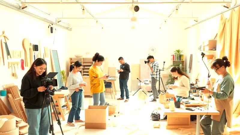 Un taller creativo y luminoso inspira colaboración
